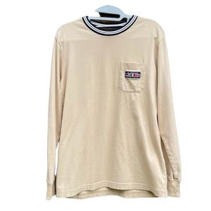 {VGUC} [Supreme] {Tan} [Long Sleeve Front Pocket T-Shirt] {Small}